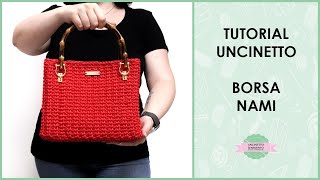 Tutorial borsa uncinetto quotNamiquot  punto canestro a spiga  Uncinetto dArgento [upl. by Nutsud]