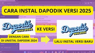 CARA INSTAL DAPODIK VERSI 2025 [upl. by Lucias]