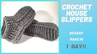 Crochet House Slippers [upl. by Drusus]