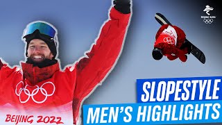 The most spectacular moments in the mens slopestyle 🏂  Beijing2022 [upl. by Yared986]