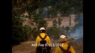 Mill Fire in Mendocino National Forest Colusa County CA [upl. by Ynoep]