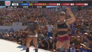 CROSSFIT GAMES 2016  Womens squat clean pyramid  EVENT 62 [upl. by Fevre]