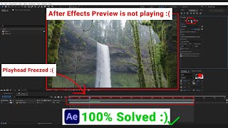 HOW TO SOLVE IT After Effects  preview video is not playing [upl. by Ennoved208]