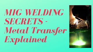 MIG WELDING SECRETS  METAL TRANSFER MODES EXPLAINED [upl. by Sawtelle]