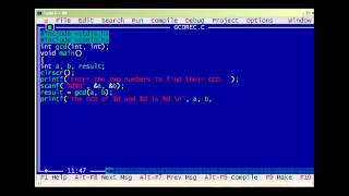 C Program to Find GCD of given Numbers using Recursion [upl. by Huai860]