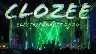 CLOZEE  ELECTRIC FOREST 2024 FULL LIVE SET [upl. by Adlev]