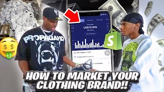 IN REAL LIFE GUIDE ON HOW TO MARKET YOUR CLOTHING BRAND [upl. by Frost]