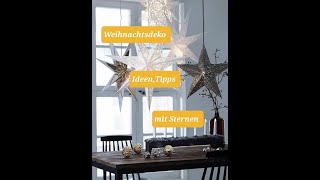 🎄👉🎄Sidus Welt zeigt Weihnachtsdeko Ideen Tipps Trends mit Sternen🎄👉🎄 [upl. by Aivatco]