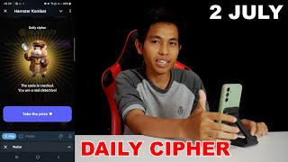 Hamster Kombat Daily Cipher Today 1M Coins 2 July 2024 [upl. by Aja542]