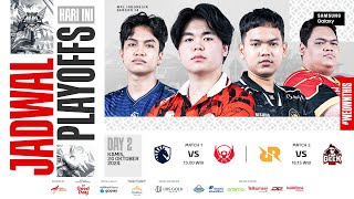 🔴 LIVE  MPL ID S14  Playoffs Hari 2  Bahasa Indonesia [upl. by Kcirb440]