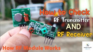 How To Make Simple RF Remote Control One Channel Transmitter and Receiver [upl. by Yllet]