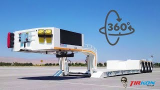 Hydraulic Detachable Removable Gooseneck Lowboy TIRKON TRAILER 360 VR [upl. by Berglund]