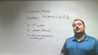 9th Grade Algebra 1 Math Chapter 3 Lesson 6 Arithmetic Sequences [upl. by Herring]