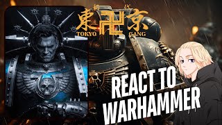 Tokyo revengers react to takemichi as Warhammer 40k  Titanicus  Gacha life Reaction [upl. by Ignatzia]