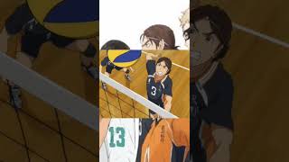 Haikyuu  Karasuno VS Aoba Johsai ✨haikyuu haikyuuedit anime shorts shortsfeed [upl. by Llewol]