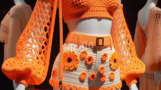 crochet shorts for menhow to crochet new sweater design crochethandmade [upl. by Cesaria]