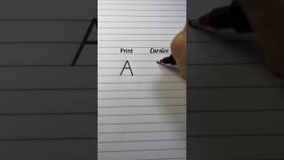 Print A vs Cursive A ✍️ [upl. by Frazier176]