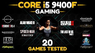 intel Core i5 9400f in Gaming  20 Games Tested in 2024 [upl. by Airdnassac]