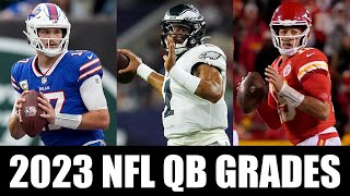 2023 NFL QB GRADES [upl. by Auqinot814]