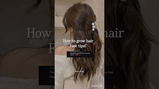 How to grow hair fast tips  fast tips for hair growth shorts hair growth [upl. by Nanam]