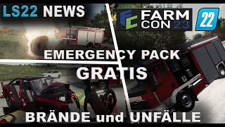 LS22  Emergency Pack BETA  Feld amp Waldbrände  Autounfälle  Ballenbrände uvm von Creative Mesh [upl. by Lukey]