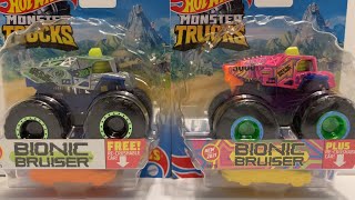 HOT WHEELS BIONIC BRUISER MONSTER TRUCKS [upl. by Knuth]