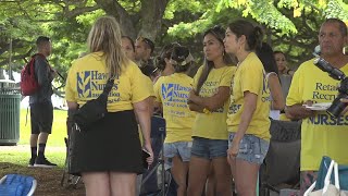 Union nurses celebrate new contract with picnic at Magic Island [upl. by Seligmann]