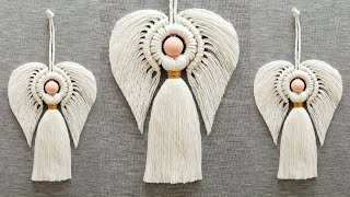 DIY ANGEL en MACRAME paso a paso  DIY Macrame Angel Tutorial Step by Step [upl. by Portia]