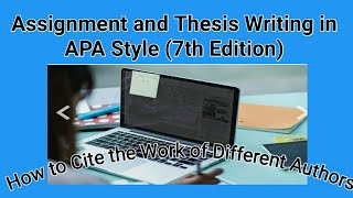 The Ultimate Guide to APA Style 7th Edition  Citation Style [upl. by Carri190]