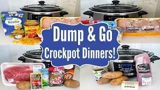 6 DUMP amp GO CROCKPOT DINNERS  The EASIEST Tasty Slow Cooker Recipes  Julia Pacheco [upl. by Duck]