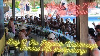 Riu Tequila Mexico Vlog Day 10 playacar hotel walkthrough  the famous shot challenge [upl. by Artnoed780]