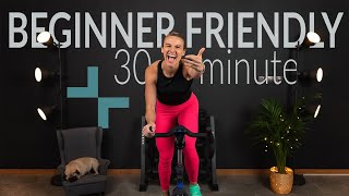 Friendliest Beginner Rhythm Indoor Cycling Class  30 minute [upl. by Needan973]