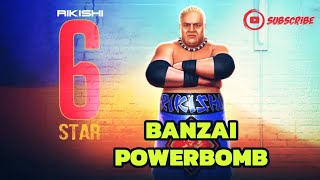 BANZAI POWERBOMB 🔥  6🌟 RAKISHI  WWE MAYHEM GAMEPLAY wwemayhem bringonthemayhem wwe [upl. by Narrad]