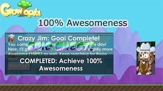 100 Awesomeness Life Goals  Growtopia [upl. by Onimixam]