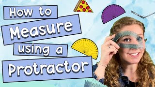 How To Measure Using a Protractor  Educational Kids Math Video [upl. by Ala]