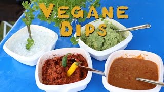 REZEPT Vegane Dips  Perfekt zum Grillen [upl. by Gerdeen]