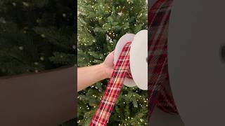 Best way to work ribbon into your Christmas tree 🎄shorts diy decor christmas ribbon [upl. by Rozanna]