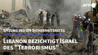 Libanon bezichtigt Israel des quotTerrorismusquot  AFP [upl. by Erinn]