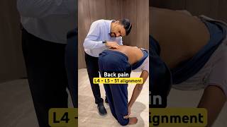 Back pain  sciatica pain  L4  L5  S1 alignment by dr harish grover ytshort feed [upl. by Samara]