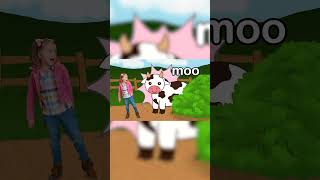 Moo Cow Song  Animal Sound Songs for Kids  Funtastic Playhouse shorts [upl. by Mur]