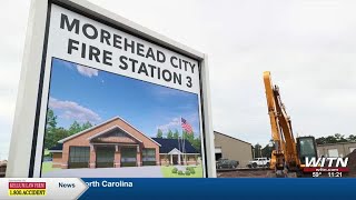 Morehead City breaking ground for new 6 million fire station [upl. by Akinam]