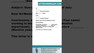 Response to Query Letter for Negligence of Duty  Reply Letter for Negligence of Duty [upl. by Irod]