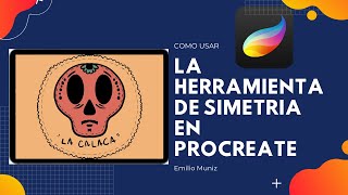 Procreate 5  Como usar la herramienta de simetría  Tutorial [upl. by Eadwina]