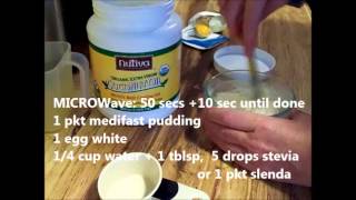 RECIPE Custard Made from Medifast Pudding Packet [upl. by Godrich]