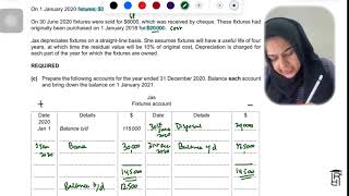 O level IGCSE depreciation Octnov 2021 0452 paper 23 [upl. by Nnyled190]