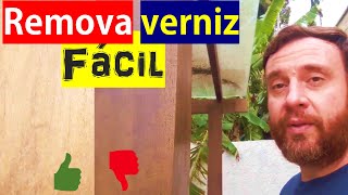 Remover verniz da madeira MUITO FÁCIL  Produto quotStriptiziquot [upl. by Adriene]