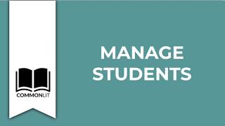 CommonLit Manage Students [upl. by Richela]