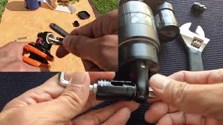 removing fox shock float X2 and fox DHX eyelet bushings [upl. by Gearard97]