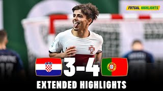 Portugal vs Croatia  Highlights  U19 Euro Futsal 06092023 [upl. by Aisanahta264]