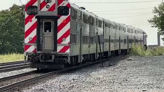 The Complete Metra Evening Rush Hour On The Alternate Schedule At Racine Avenue On August 25 2023 [upl. by Emelda]